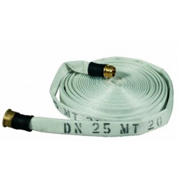 Manichetta Antincendio UNI 45 Bianca - 20 Metri, Raccordo UNI 804, Pressione 15 Bar - Foto 3