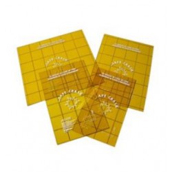 Lastra safe crash per idrante casssetta estintore polvere 9/12 kg. mm. 220x670  materiale plastico, colore giallo.