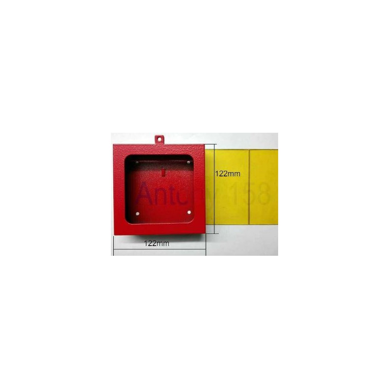 Lastra safe crash per cassettta porta chiavi emergenza mm. 110x110  materiale plastico, colore giallo. - Wegher