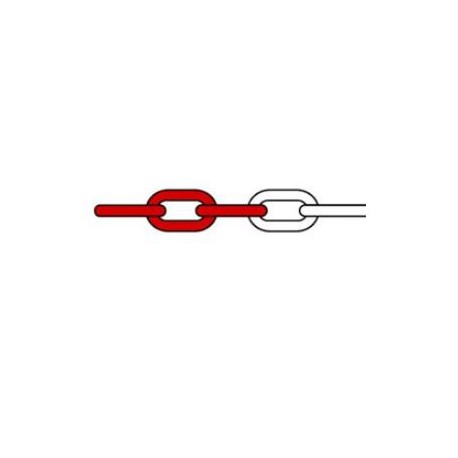 Confezione 25 mt. catena bianco/rossa in plastica mod. 104 - Wegher