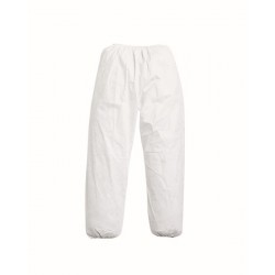 Pantalone protettivi da lavoro in Tyvek con elastico colore bianco